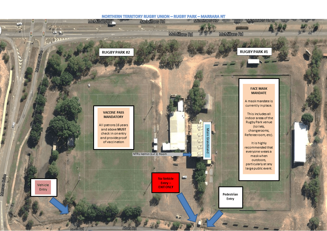 Rugby Park Vaccine Pass map